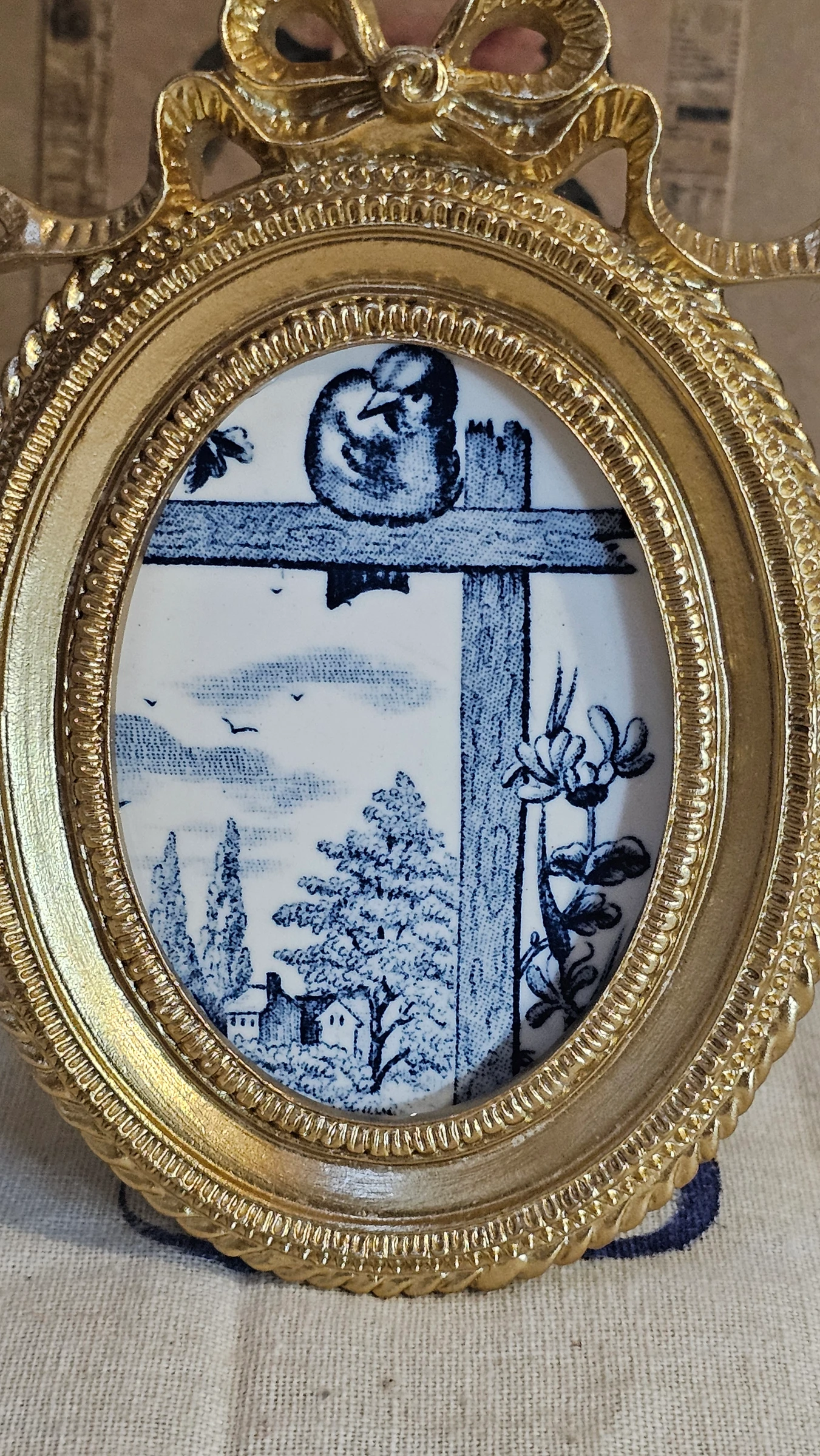 Iron Earth Salins Landscape Birds Plate Frame – photo 5